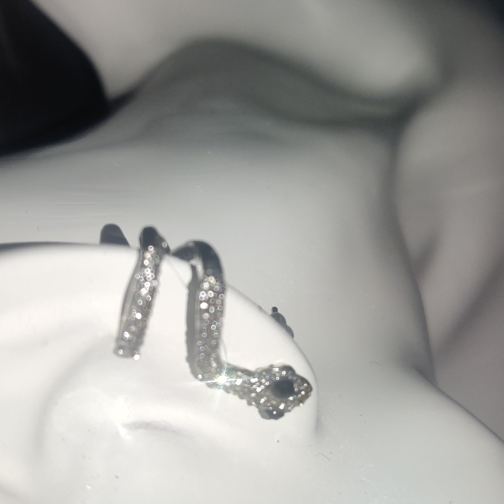 Sparkly Snake earring and cuff (pierced)